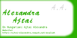alexandra ajtai business card